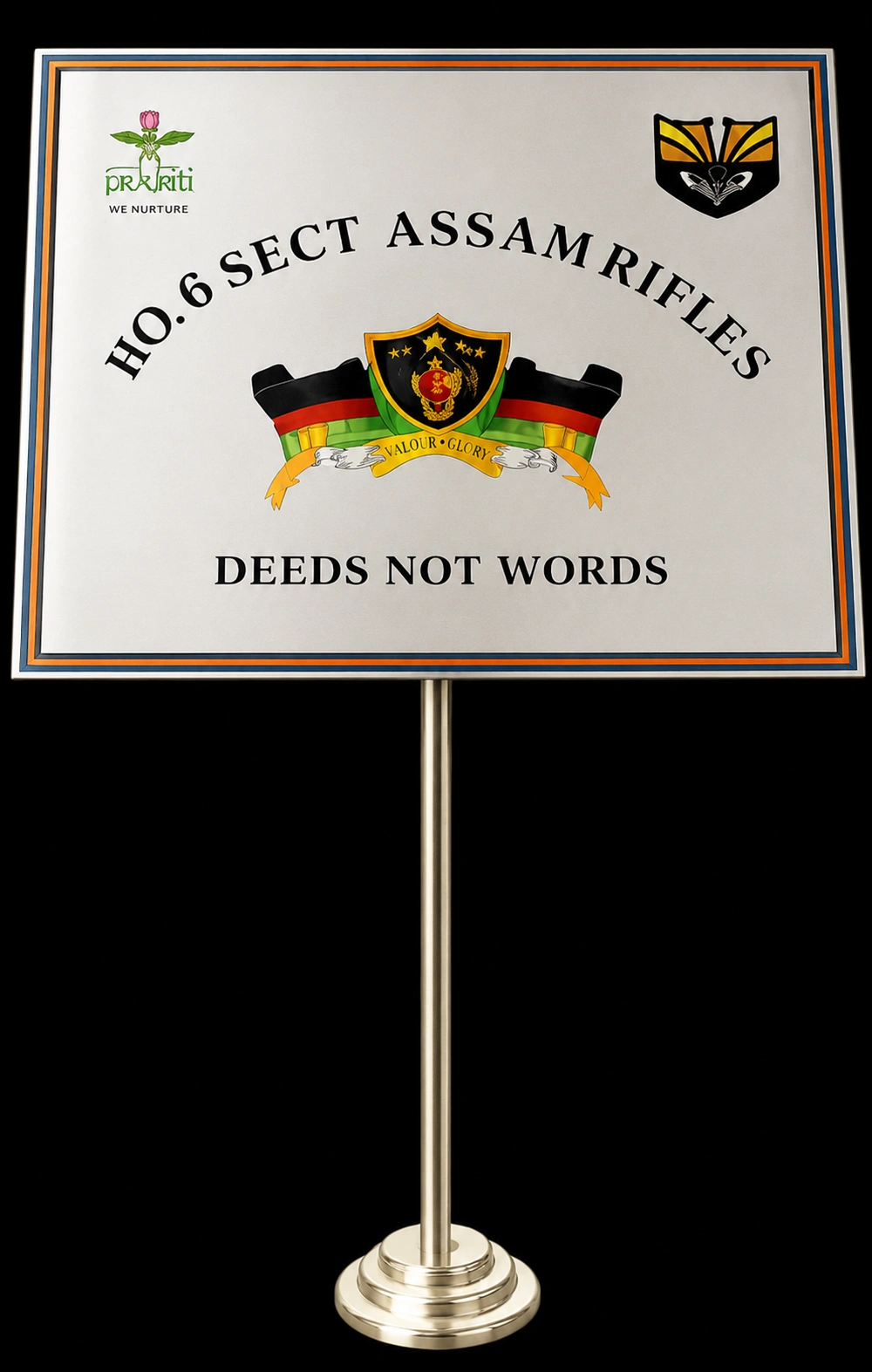 Regiment Standing Citation Board